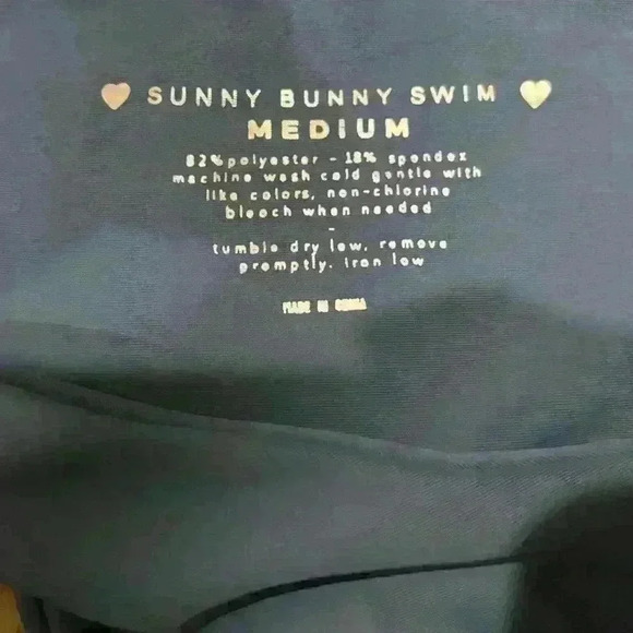 Sunny, bunny, swim, blue bikini, bottom, cheeky size medium - Picture 2 of 3